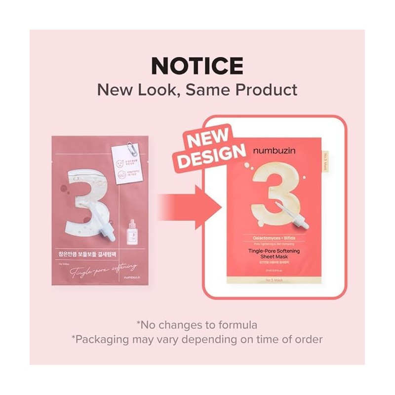 No.3 Tingle-Pore Softening Sheet Mask (10ea)