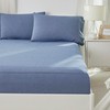 Brandream Queen Sheet Set 100% Washed Pure Cotton 4 Piece
