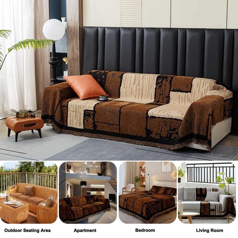 YouLanHome Washable Couch Cover for 3-Cushion Sofas, Pet & Kid