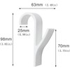 Heanvmyss 10 Pcs Towel Radiator Brackets Hooks,Bathroom Radiator Hooks for