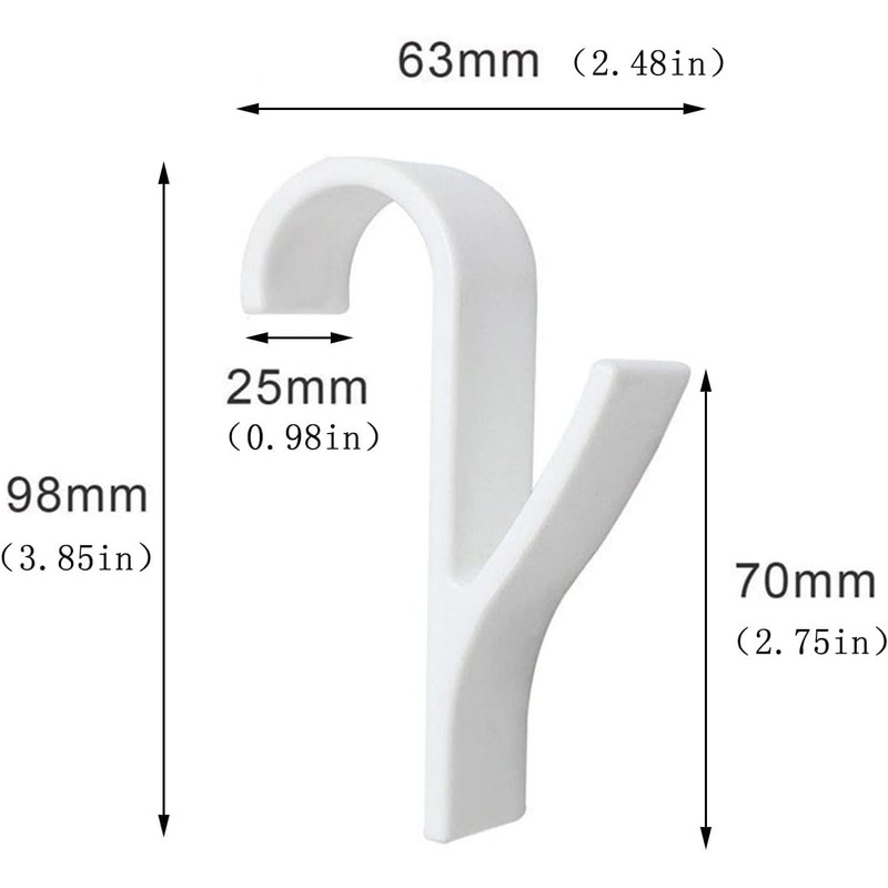 Heanvmyss 10 Pcs Towel Radiator Brackets Hooks,Bathroom Radiator Hooks for
