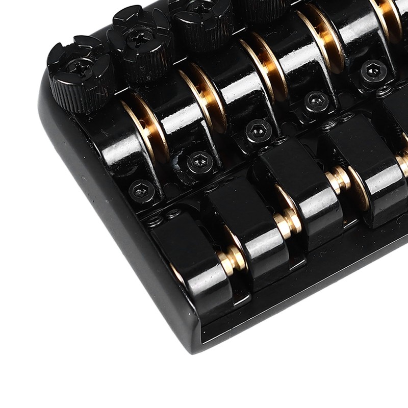 Headless Guitar Bridge Tailpiece Fixed 6 String Electric Guitars Roller