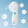 Electric Facial Cleansing Brush with 4 Brushes, Rechargeable, Waterproof Face