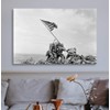 artprints1stop Canvas Print Wall Art - Photograph of Flag Raising