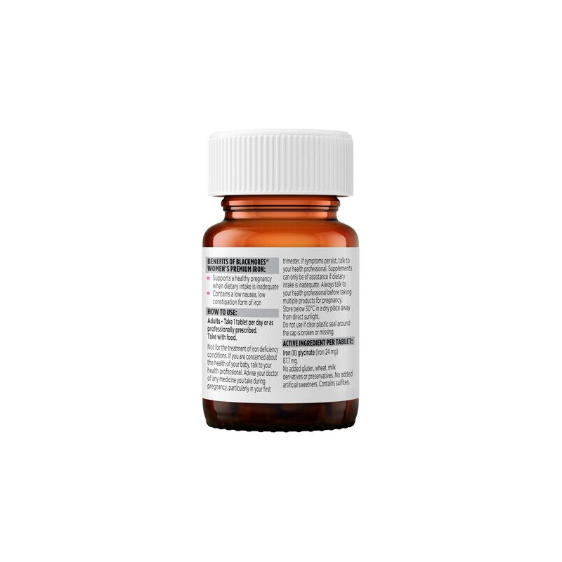 Blackmores Women's Premium Iron 30 Tablets