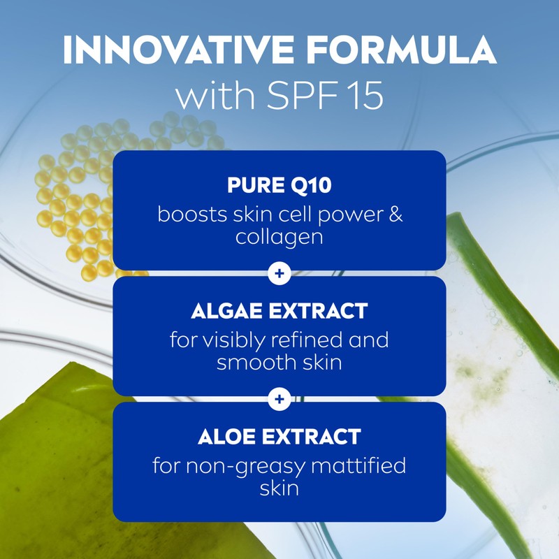 NIVEA Q10 Anti-Wrinkle Pore Minimising Extra Light Day Cream SPF15