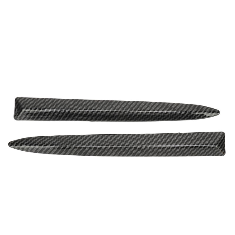 1 Pair Front Bumper Upper Moulding Trim 735455041 Carbon Fiber