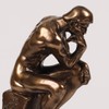 Magicsculp-The Thinker Statue in Premium Cold Cast Bronze- 12-Inch Museum