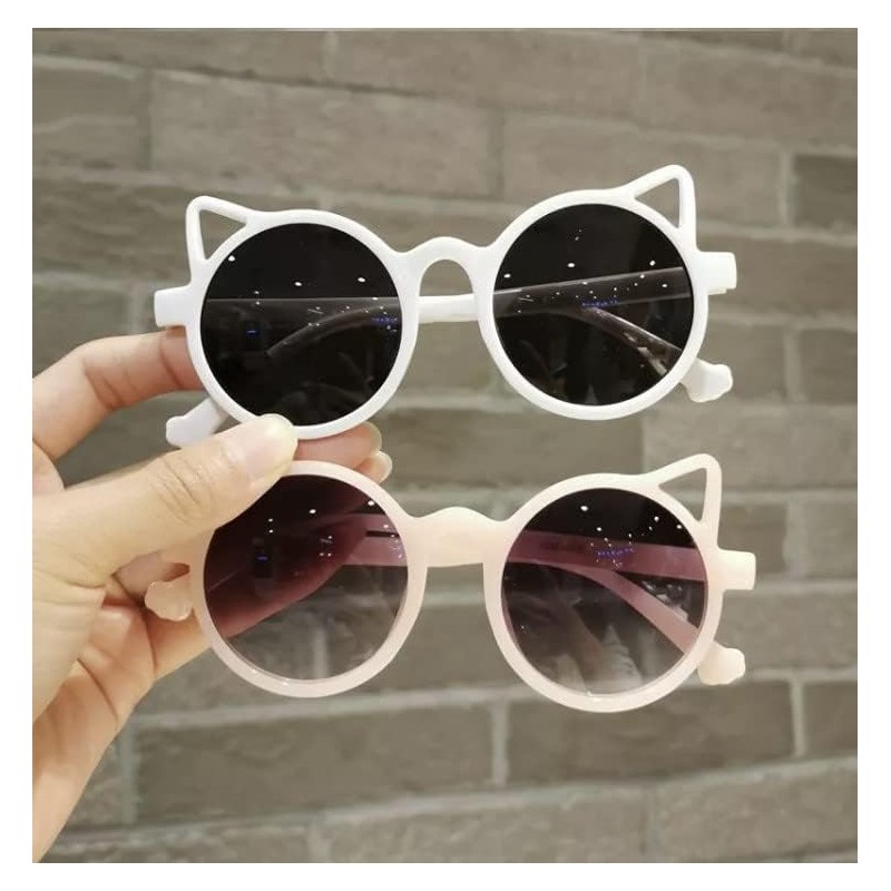 BlinkRite Trendy Round-Shaped LIttle Devil Cat Ear Sunglasses for Girls