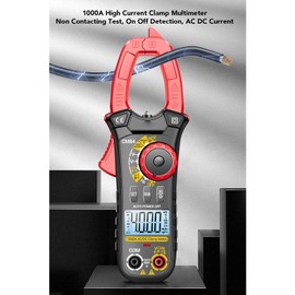 1000A AC DC Clamp Meter with NCV Flashlight and LCD Backlight for Current Measurement Voltage Resistance Multimeter