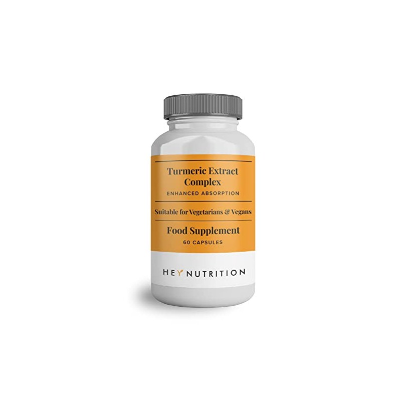 Hey Nutrition Turmeric Extract Complex - Vitamin D3 & C,