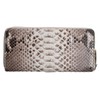 Dom Teporna Long Wallet, Snakeskin Zipper, Genuine Leather, Python, Leather,