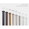 Ivilon Window Curtain Rod Decorative End Cap Design, 1 Inch