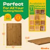 Riveira Brown Bamboo Wood Cutting Board – Gourmet Bamboo Grandeur: