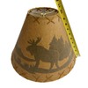 Rustic Oiled Kraft Laced Moose Lamp Shade - 14"
