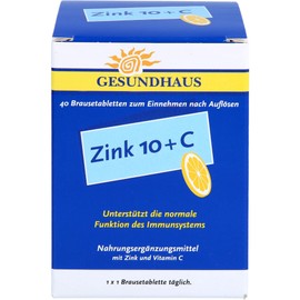 Zinc 10+C effervescent tablets