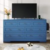DWVO Farmhouse 7 Drawer Dresser for Bedroom, 60 Inch Large