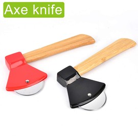 Pizza Wheel, Premium Stainless Steel Knife Rotating Blade Axe Grater Super Sharp and Easy to Slicer for Pasta Pizza (Black)
