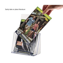 Marketing Holders 6”W Bi Fold Brochure Catalogs Maps Menu Organizer Promotional Literature Pamphlets Flyers Rack Cards Leaflets