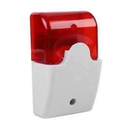 Wired Flashing Strobe Siren, DC 12V 110dB Sound Alarm Home Security System Light Siren for Home/Company/Community/Warehouse