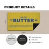Funny Butter Kitchen Mat, Retro Baking Theme Door Mat for