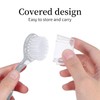 3pcs Cleaning Brush Hand Grip Nail Manicure Supplies Nail for