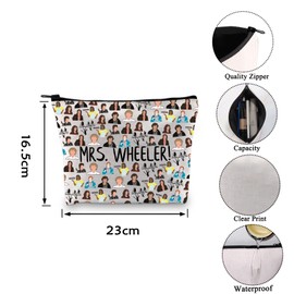 ST Season TV Series Inspired Gift Mrs.Wheeler Zipper Pouch Makeup Bag TV Show Merch Gift (MRS.Wheeler CA)
