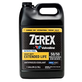 Zerex Extended Life Nitrite Free, Heavy Duty (HD) 50/50 Ready-to-Use Antifreeze/Coolant 1 GA