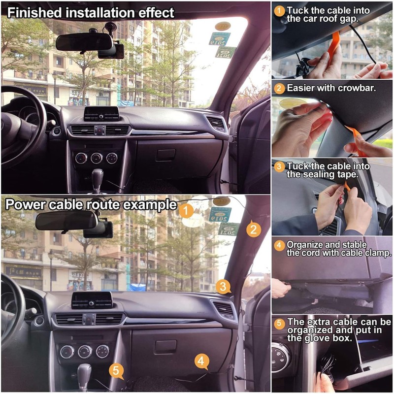 HD 1080P 4" Car Dash Camera Touch Night Vision Video