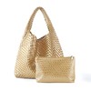 Woven Tote Bag For Women,Vegan Leather Hand Woven Handbags And