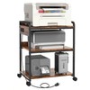 Livofloral 3 Tier Large Printer Stand with Wheels, 25.2 x