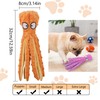 Dog Squeaky Toys Octopus - No Stuffing Crinkle Plush Dog