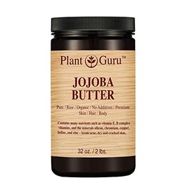 Jojoba Body Butter 32 oz. 100% Pure Raw Fresh Natural Cold Pressed. Skin Body and Hair Moisturizer, DIY Creams, Balms, Lotions, Soaps.