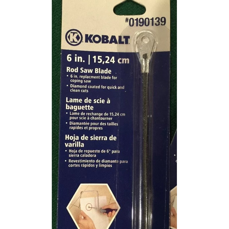 Kobalt (2) NEW - Kobalt 6" Rod Saw Blade
