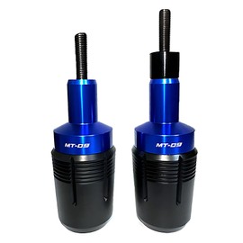 Blue CNC Frame Sliders Fit for Yamaha MT-09/MT-09 SP (2021-2025) & Tracer 9/9GT/FZ09 (2021-2025) - Crash Protection Guard