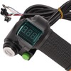 One Pair Electric Bike Throttle Handlebar with Red Screen Lock