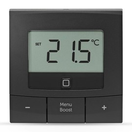 Homematic IP Smart Home Wall Thermostat - Basic, Anthracite, Digital Thermostat for Radiators with/without App, Alexa, Google Assistant, Temperature Measurement, Energy Saving, 160554A0
