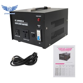 Thomletha 2000 Watt Voltage Converter Transformer Step Up/Down 110v to 220v/220v to 110v