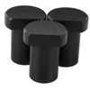 LALAFINA 3pcs Aluminum Alloy Bench Dog Clamp Workbench Short Stoppers