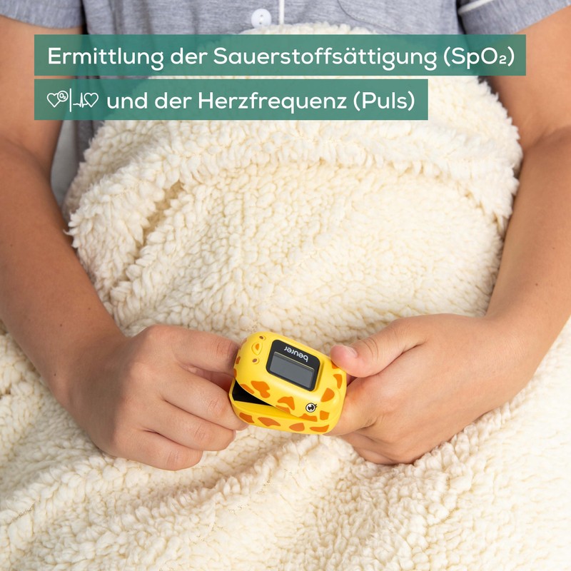 Beurer PO 13 Kids Finger Pulse Oximeter for Kids, Pulse
