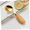 ORFOFE 2pcs Silverware Set Stainless Steel Curved Fork Spoon for