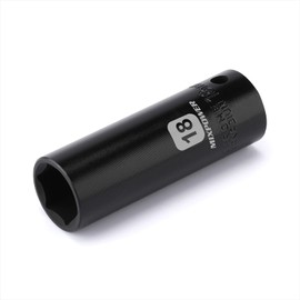 MIXPOWER 1/2-Inch Drive Deep Impact Socket - 18mm, Metric, CR-V, Deep, 1/2"Dr. 6 Point Socket