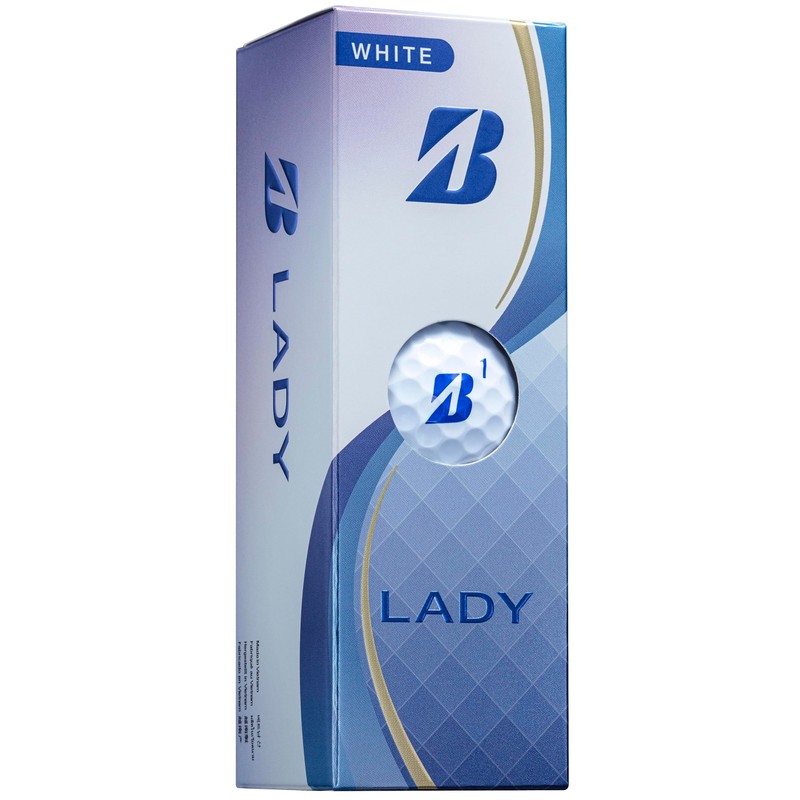Bridgestone L5WXJ Golf Balls, LADY 2025 Model, 12 Balls, White