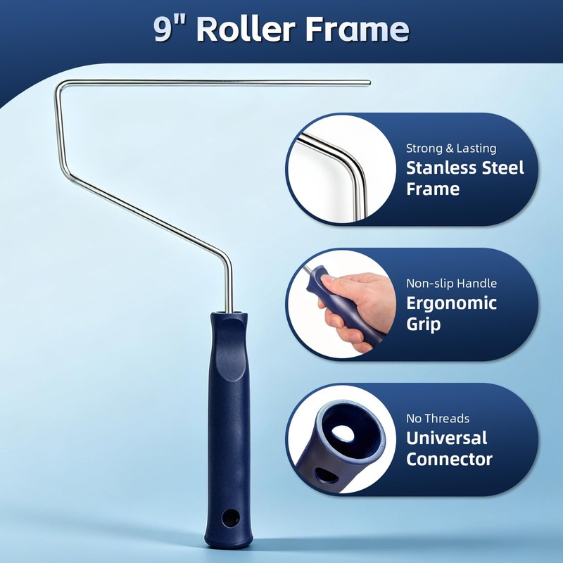 Nichiyo 9" Spiked Roller for Self-Leveling Concrete & Epoxy