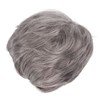 Men Gray Short Wig Heat Resistant Synthetic Multipurpose Adjustable Layered