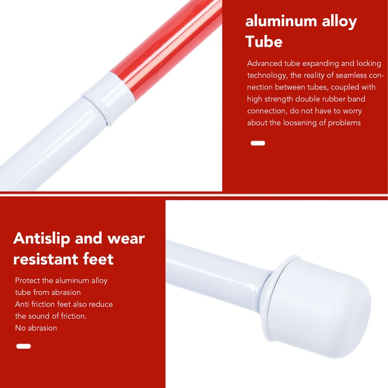 Blind Cane Anti Slip Folding Blind Cane Mobility Stick Aluminum