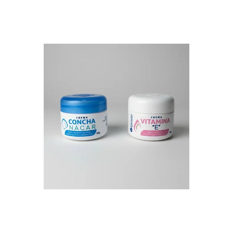 Crema Concha Nácar Despigmentante + Crema Vitamina E Ensueño