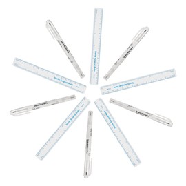 ORFOFE 5sets Microblading Eyebrow Pens with Rulers Dual-ended Mapping Markers for Precise Positioning for Beauty Salons and Beginners Includes and Tips