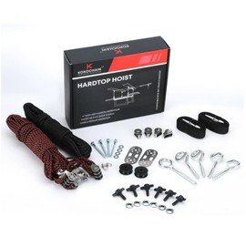 Hard Top Removal Lift for Jeep Wrangler, Compatible with All Jeep Wrangler JK JL Models, Easy Operation Roof Hardtop Hoist with Anti-Drop System, Supports 8-14ft Ceiling