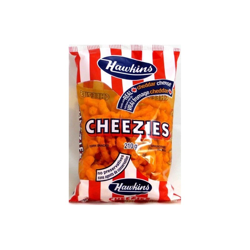 Hawkins Cheezies, 210g/7.4 oz